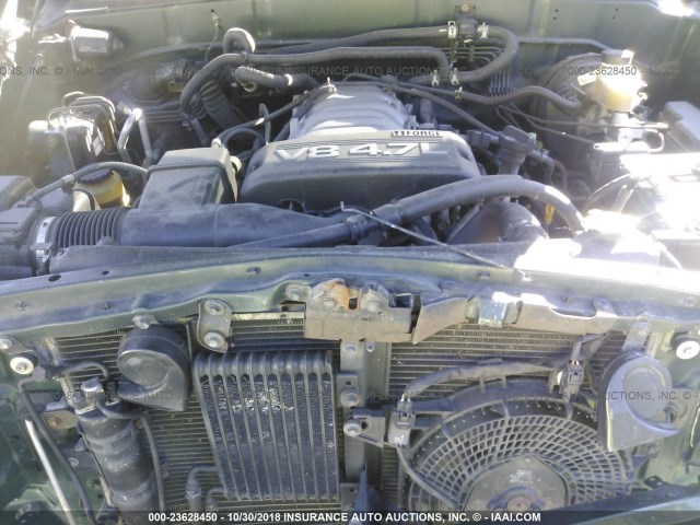 5TDBT48A64S205457 - 2004 TOYOTA SEQUOIA LIMITED GREEN photo 10