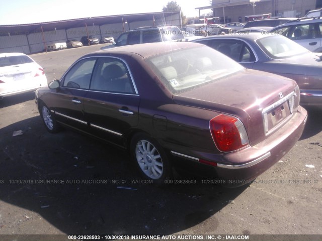 KMHFU45E04A288155 - 2004 HYUNDAI XG 350 MAROON photo 3