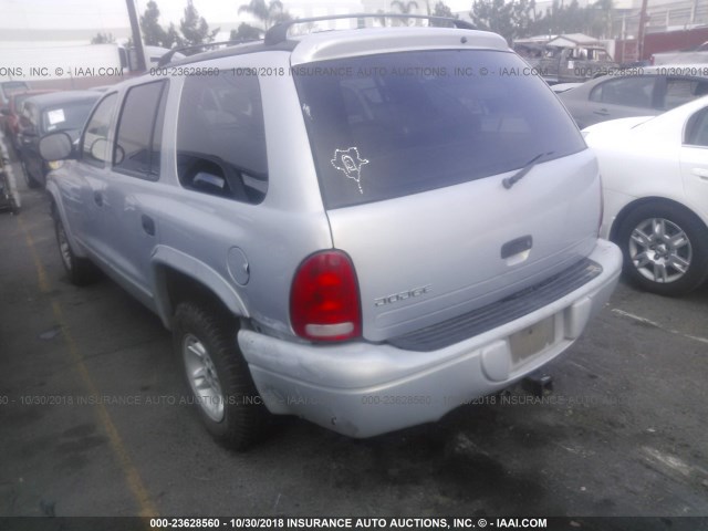 1B4HR28ZXXF620494 - 1999 DODGE DURANGO GRAY photo 3