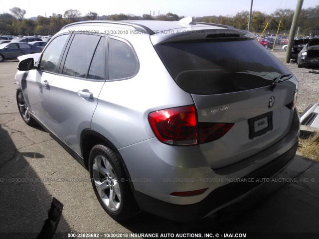WBAVM1C52EVW49104 - 2014 BMW X1 SDRIVE28I SILVER photo 3