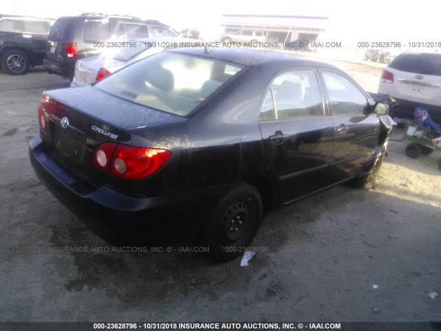 2T1BR32E57C796530 - 2007 TOYOTA COROLLA CE/LE/S BLACK photo 4