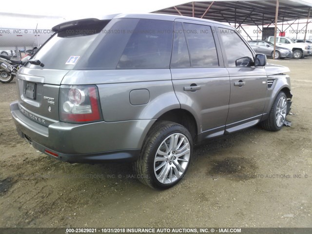 SALSK2D44AA220838 - 2010 LAND ROVER RANGE ROVER SPORT LUX GRAY photo 4