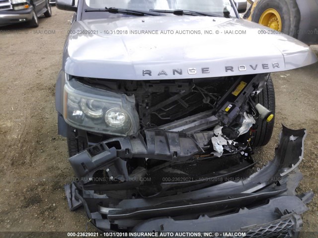 SALSK2D44AA220838 - 2010 LAND ROVER RANGE ROVER SPORT LUX GRAY photo 6