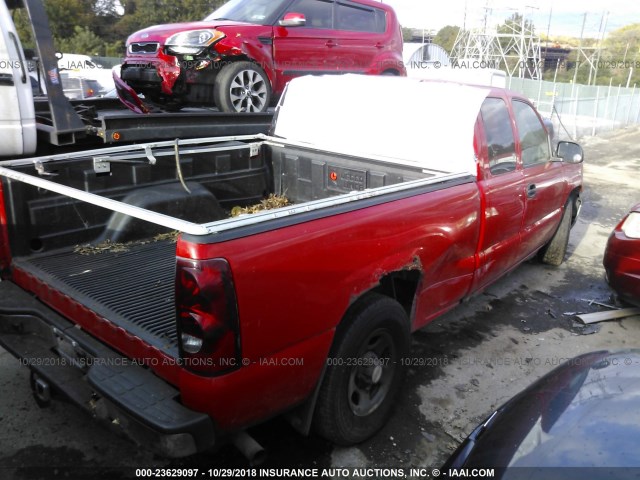 2GCEC19V731102700 - 2003 CHEVROLET SILVERADO C1500 RED photo 4