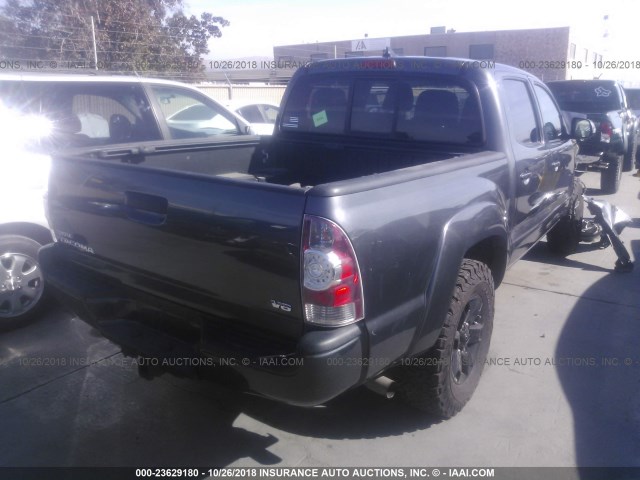 5TFLU4EN6EX095028 - 2014 TOYOTA TACOMA DOUBLE CAB 灰色 照片 4