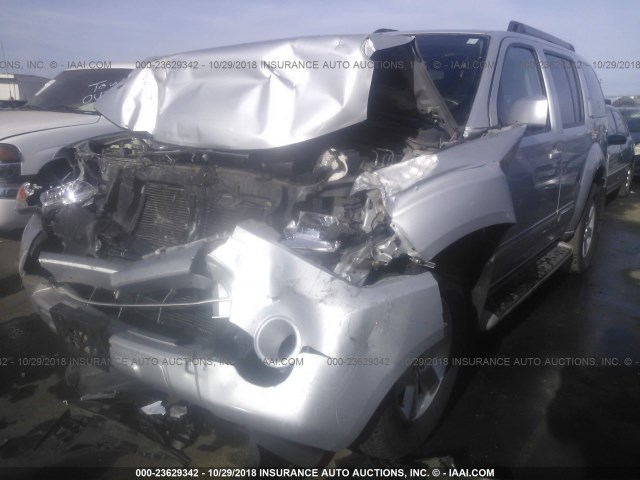 5N1AR1NN0CC616252 - 2012 NISSAN PATHFINDER S/LE/SE SILVER photo 6