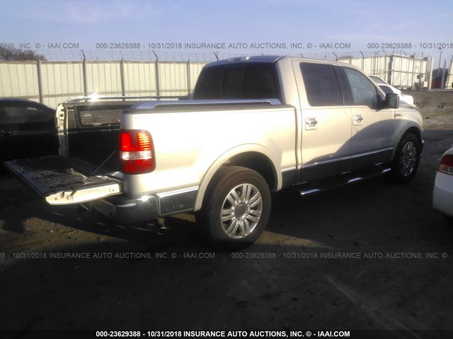 5LTPW16516FJ25310 - 2006 LINCOLN MARK LT SILVER photo 4