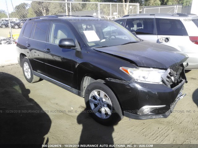 5TDZK3EH2DS135811 - 2013 TOYOTA HIGHLANDER PLUS/SE BLACK photo 1