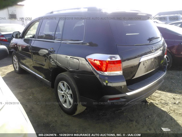 5TDZK3EH2DS135811 - 2013 TOYOTA HIGHLANDER PLUS/SE BLACK photo 3