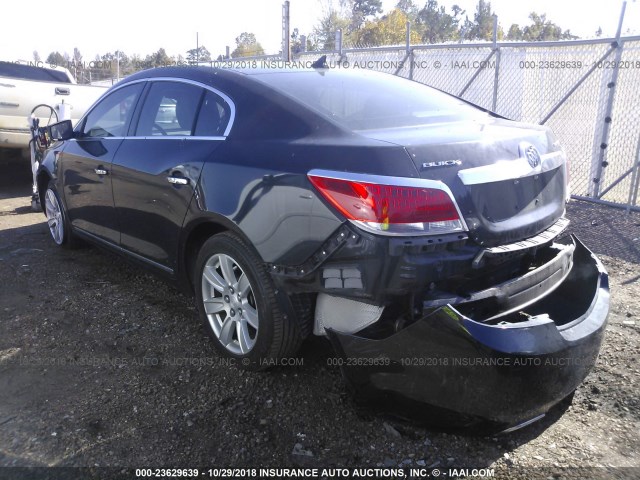 1G4GL5E34CF276099 - 2012 BUICK LACROSSE BLACK photo 3