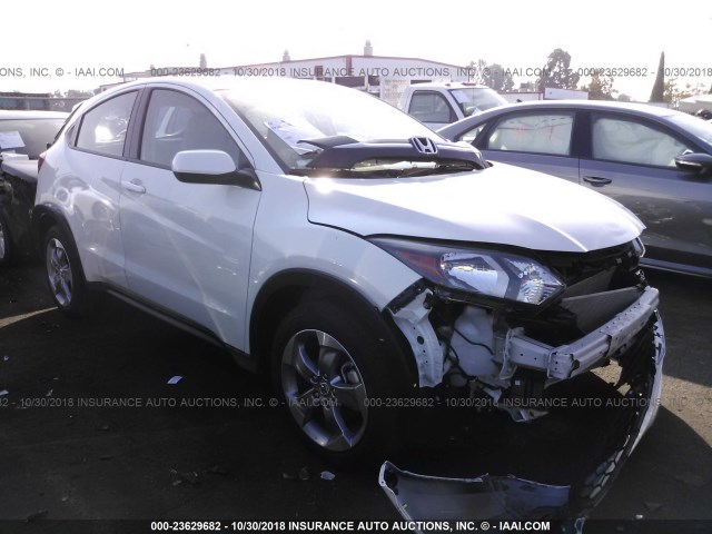 3CZRU5H3XJM714976 - 2018 HONDA HR-V LX WHITE photo 1