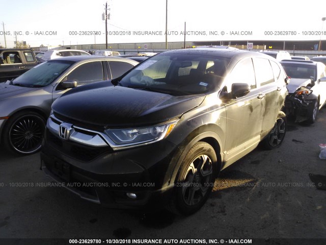 7FARW1H81JE003244 - 2018 HONDA CR-V EXL BLACK photo 2