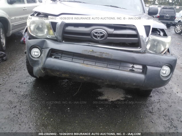 3TMJU4GNXAM107203 - 2010 TOYOTA TACOMA DOUBLE CAB PRERUNNER GRAY photo 6