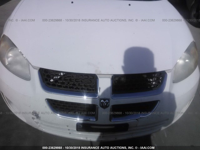 1B3EL46X15N701912 - 2005 DODGE STRATUS SXT WHITE photo 6