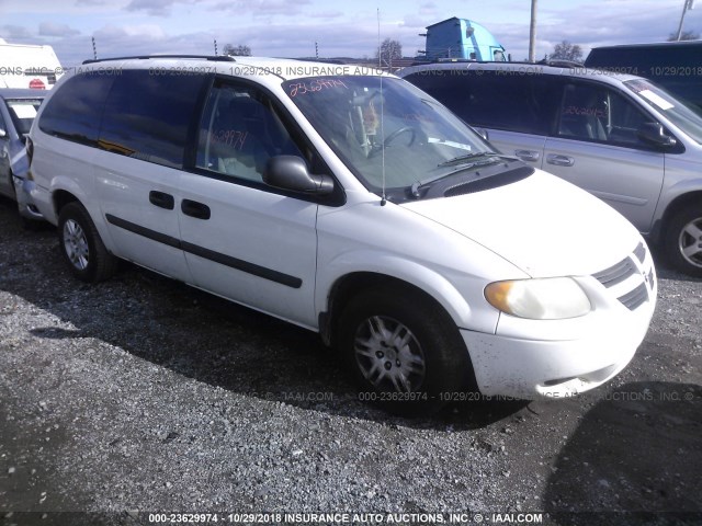 1D4GP24R45B224370 - 2005 DODGE GRAND CARAVAN SE WHITE photo 1