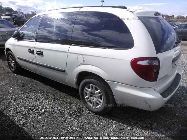 1D4GP24R45B224370 - 2005 DODGE GRAND CARAVAN SE WHITE photo 3