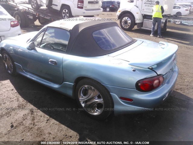 JM1NB353X10218839 - 2001 MAZDA MX-5 MIATA LS BLUE photo 3