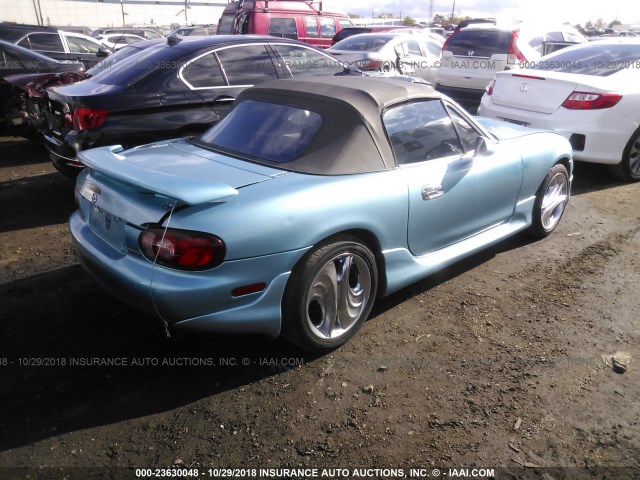 JM1NB353X10218839 - 2001 MAZDA MX-5 MIATA LS BLUE photo 4