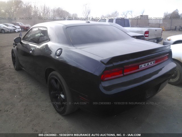 2C3CDYCJ4CH153215 - 2012 DODGE CHALLENGER SRT-8 BLACK photo 3