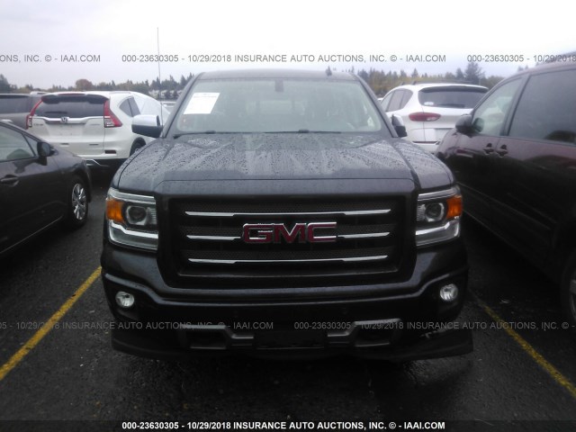 1GTV2VEC2EZ167639 - 2014 GMC SIERRA K1500 SLT GRAY photo 6