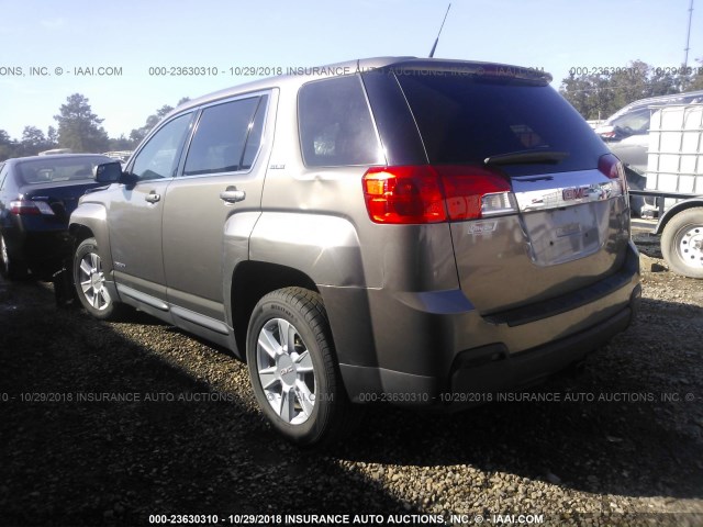 2GKALMEK2C6100985 - 2012 GMC TERRAIN SLE GRAY photo 3