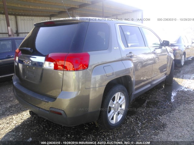 2GKALMEK2C6100985 - 2012 GMC TERRAIN SLE GRAY photo 4