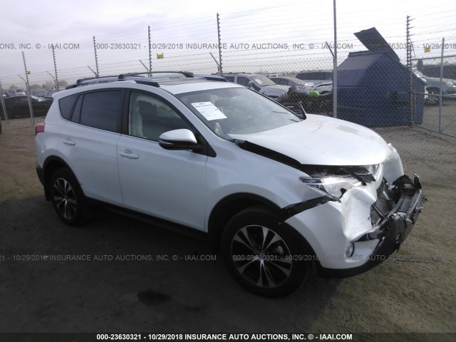 JTMDFREVXFJ043112 - 2015 TOYOTA RAV4 LIMITED WHITE photo 1