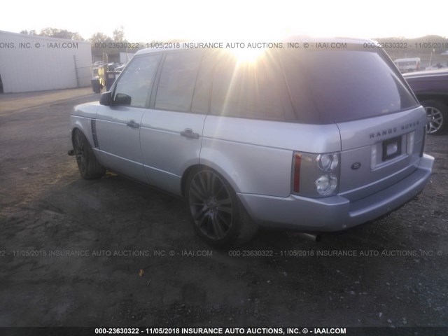 SALMF13457A239657 - 2007 LAND ROVER RANGE ROVER SUPERCHARGED SILVER photo 3