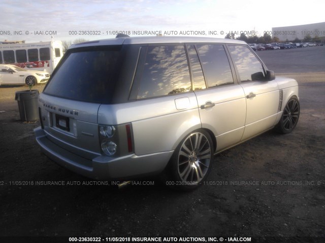 SALMF13457A239657 - 2007 LAND ROVER RANGE ROVER SUPERCHARGED SILVER photo 4