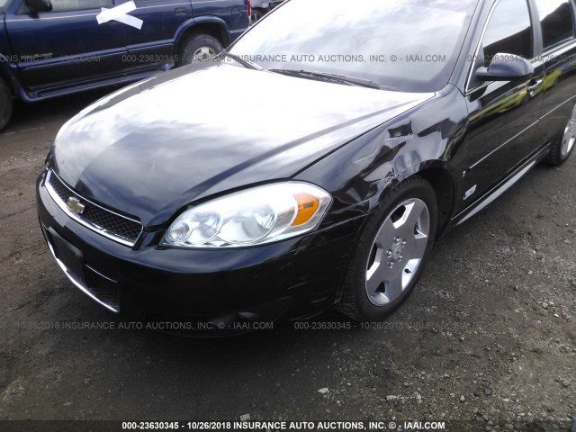 2G1WD57C691202279 - 2009 CHEVROLET IMPALA SS BLACK photo 6