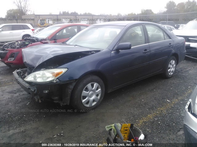 4T1BE32K54U341964 - 2004 TOYOTA CAMRY LE/XLE/SE BLUE photo 2