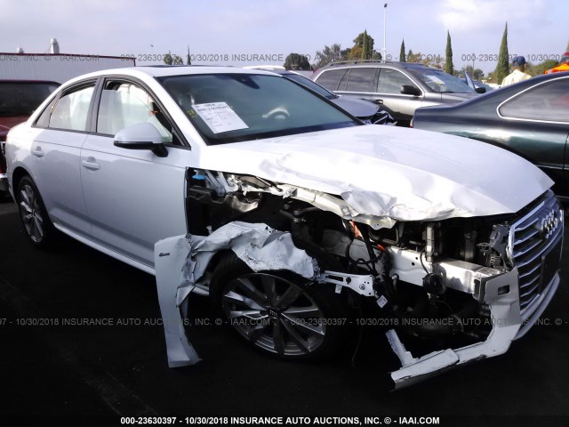 WAUKMAF41JN011846 - 2018 AUDI A4 ULTRA PREMIUM WHITE photo 1