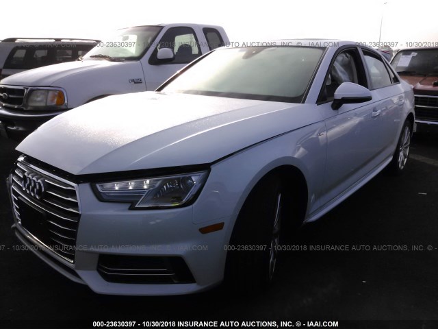 WAUKMAF41JN011846 - 2018 AUDI A4 ULTRA PREMIUM WHITE photo 2