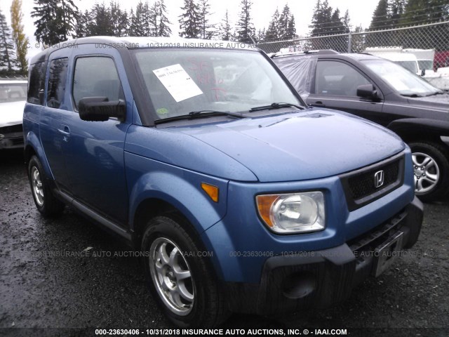 5J6YH27726L015109 - 2006 HONDA ELEMENT EX BLUE photo 1