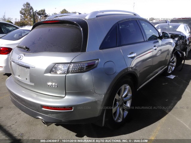 JNRAS08U46X101239 - 2006 INFINITI FX35 GRAY photo 4