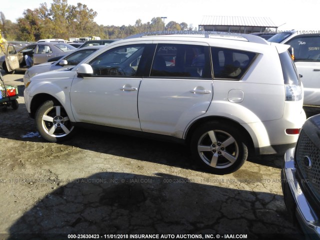 JA4MT41X27U014684 - 2007 MITSUBISHI OUTLANDER XLS WHITE photo 3