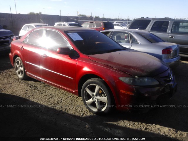 1YVHP80D565M00853 - 2006 MAZDA 6 S RED photo 1