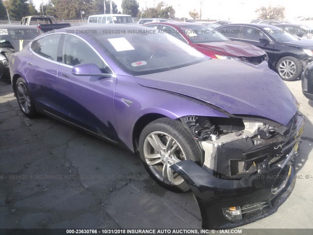 5YJSA1CN1DFP17615 - 2013 TESLA MODEL S PURPLE photo 1