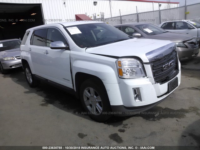 2GKALMEK0D6157221 - 2013 GMC TERRAIN SLE WHITE photo 1