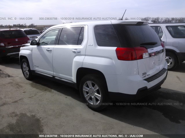 2GKALMEK0D6157221 - 2013 GMC TERRAIN SLE WHITE photo 3