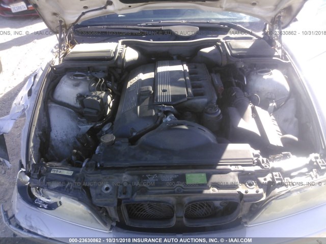 WBADT43482GY95985 - 2002 BMW 525 I AUTOMATIC SILVER photo 10