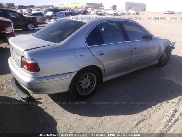 WBADT43482GY95985 - 2002 BMW 525 I AUTOMATIC SILVER photo 4