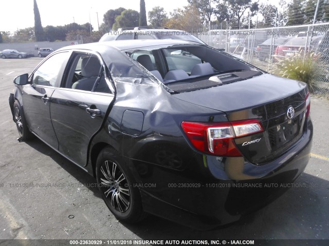 4T4BF1FK1CR174826 - 2012 TOYOTA CAMRY SE/LE/XLE BLACK photo 3