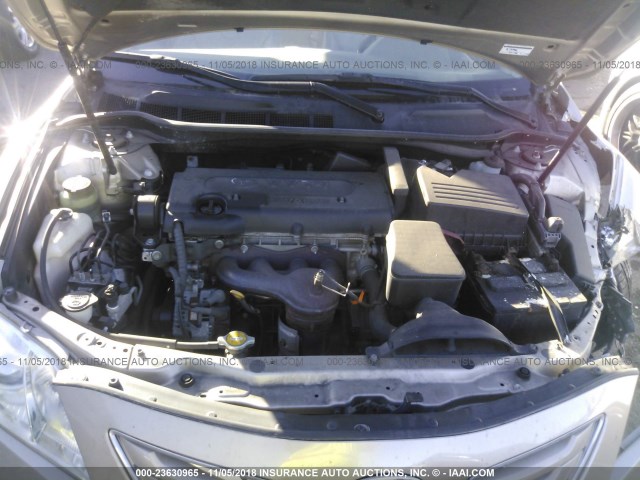 4T1BE46K28U253251 - 2008 TOYOTA CAMRY CE/LE/XLE/SE GOLD photo 10