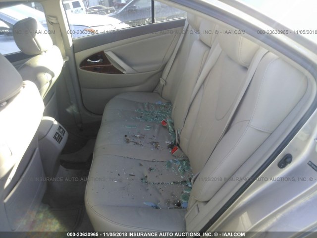 4T1BE46K28U253251 - 2008 TOYOTA CAMRY CE/LE/XLE/SE GOLD photo 8