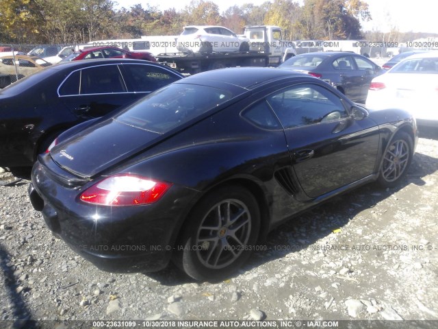 WP0AA29818U760223 - 2008 PORSCHE CAYMAN S BLACK photo 4