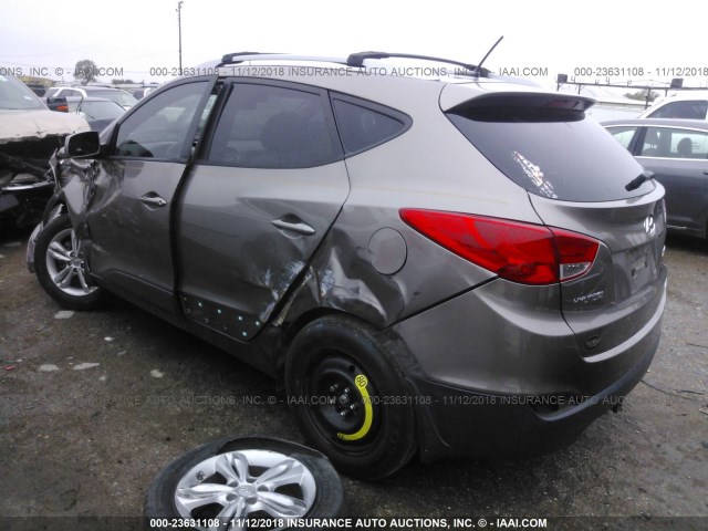 KM8JUCAC1BU309678 - 2011 HYUNDAI TUCSON GLS/LIMITED 棕色 照片 3