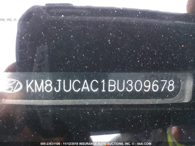 KM8JUCAC1BU309678 - 2011 HYUNDAI TUCSON GLS/LIMITED 棕色 照片 9