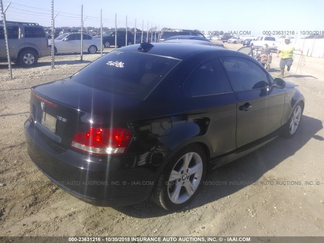 WBAUP735X9VK74817 - 2009 BMW 128 I BLACK photo 4