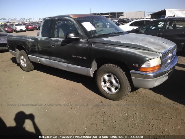 1B7GL23X7VS245870 - 1997 DODGE DAKOTA GREEN photo 1